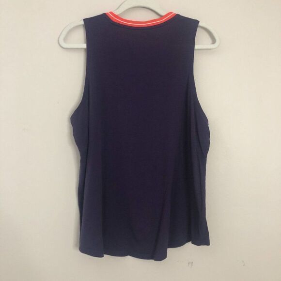 Avia Purple Neon Collar Muscle Tank Workout Sports Gym - Picture 6 of 7